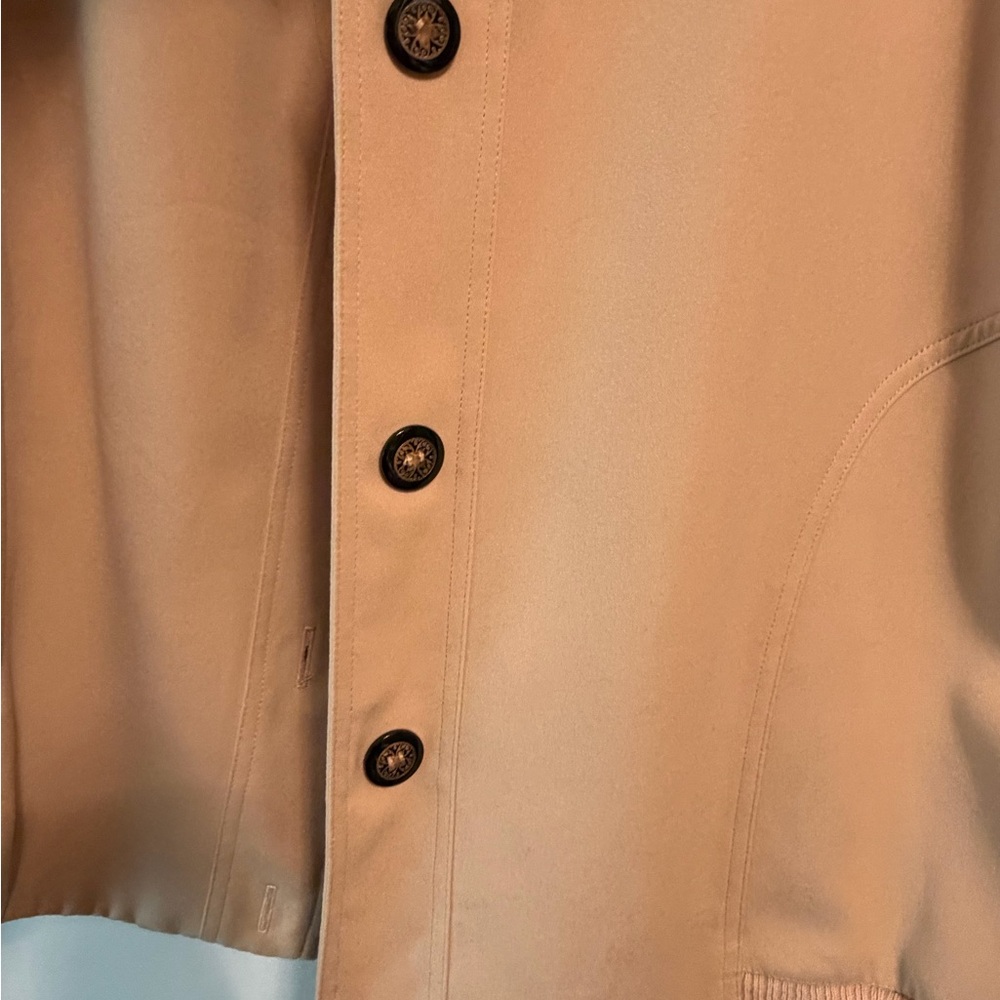 Vintage Hana Studio Beige Bomber Jacket - Picture 3 of 5